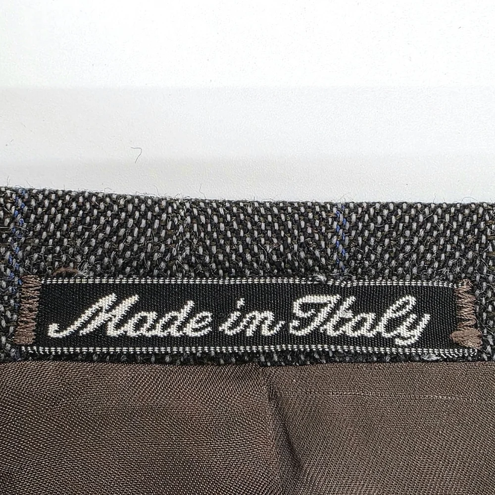 Quiet Luxury Montebello Italian Wool Blazer Men 42R Gray Blue Pinstripe - Picture 5 of 16